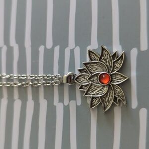 Lotus Pendant Necklace